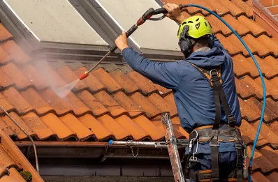 Démoussage et hydrofuge de toiture à Macornay